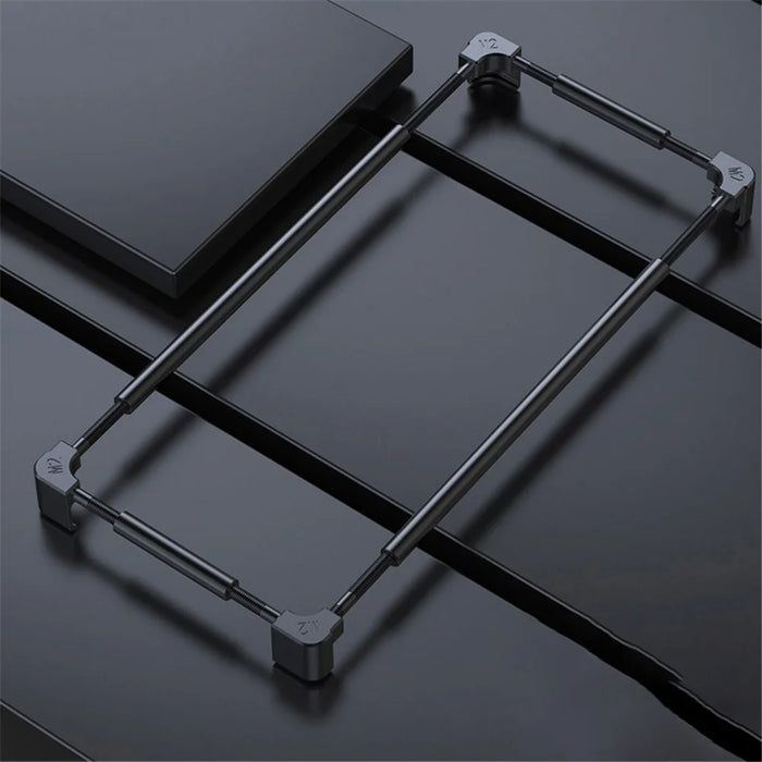 For iPhone 14 Drop Protection Phone Frame Cover Metal Protective Shell Cell Phone Hard Bumper Case - 2