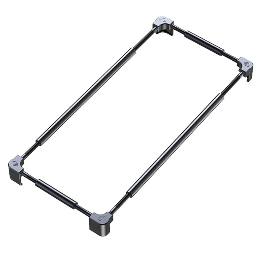For iPhone 14 Plus Phone Frame Protective Cover Hard Metal Cell Phone Edge Protector Bumper Case - 1