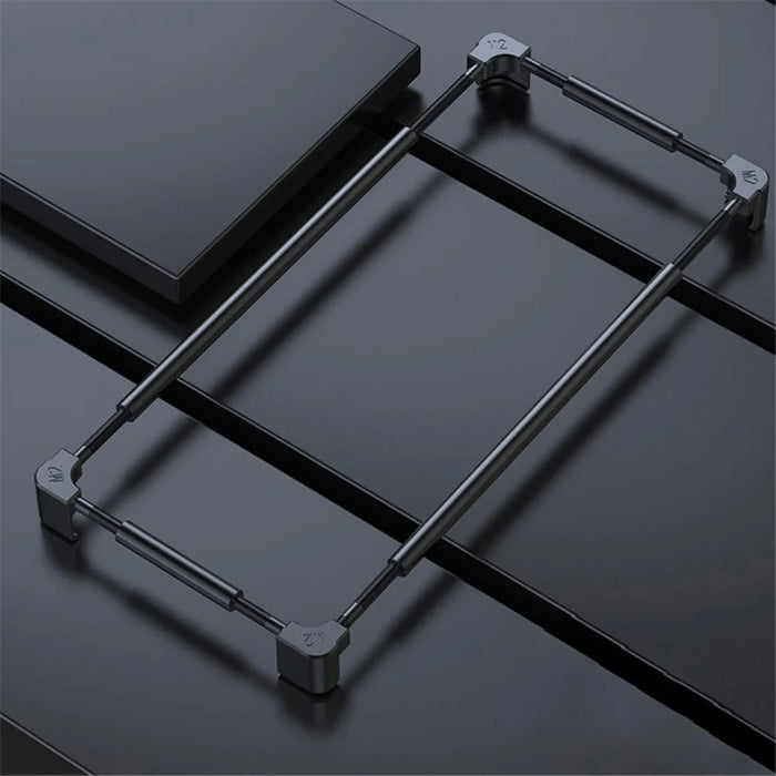 For iPhone 14 Plus Phone Frame Protective Cover Hard Metal Cell Phone Edge Protector Bumper Case - 2