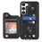 Style 008 For Samsung Galaxy S23+ Slim-Fit Shell Kickstand RFID Blocking PU Leather+TPU Phone Case with 2 Straps - Black - 2
