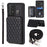 Style 008 For Samsung Galaxy A52 4G / A52 5G / A52s 5G RFID Blocking Phone Case Anti-Drop PU+TPU Phone Shell - Black - 1