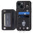 Style 008 For iPhone 15 Plus RFID Blocking Shockproof Case Anti-Drop PU+TPU Phone Shell with Straps - Black - 2