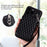 Style 008 Shockproof Case for iPhone 15 Pro RFID Blocking Anti-Scratch PU+TPU Phone Cover with Straps - Black - 5