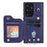 Style 008 For Samsung Galaxy S23 Ultra Leather Coated TPU Phone Cover RFID Blocking Card Holder Case - Blue - 2