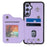 Style 008 For Samsung Galaxy A14 5G / A14 4G Kickstand Case PU Leather+TPU RFID Blocking Phone Shell with Wrist Strap - Purple - 2