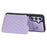 Style 008 For Samsung Galaxy A14 5G / A14 4G Kickstand Case PU Leather+TPU RFID Blocking Phone Shell with Wrist Strap - Purple - 4