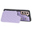 Style 008 For Samsung Galaxy S22+ 5G RFID Blocking Case PU Leather Coated TPU Phone Shell with Wrist Strap - Purple - 4