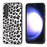 ABEEL For Samsung Galaxy S23 FE Leopard Texture Phone Case PU Leather+TPU+PC Anti-Drop Cover - Silver - 1