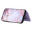 Style 008 Phone Case for iPhone 15 RFID Blocking Card Holder PU Leather Coated TPU Shell with Wrist Strap - Purple - 3
