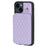 Style 008 Phone Case for iPhone 15 RFID Blocking Card Holder PU Leather Coated TPU Shell with Wrist Strap - Purple - 7
