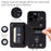 Style 008 Phone Cover for iPhone 14 Pro Max , PU Leather+TPU RFID Blocking Card Holder Kickstand Shell with Wrist Strap - Black - 7