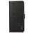 KHAZNEH For Nokia G42 Phone Case Wallet RFID Blocking Stand Litchi Texture Genuine Cow Leather Cover - Black - 6