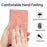 HT03 For Google Pixel 8 Pro PU Leather Wallet Case Adjustable Stand Imprinted Cover with Shoulder Strap - Pink - 5