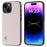 ABEEL For iPhone 15 Glitter Phone Case PU Leather Coated TPU Anti-Scratch Cover - White - 1