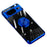 For Google Pixel 8 Electroplating TPU Phone Case Ring Kickstand Anti-drop Cover - Blue - 1