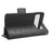 For Google Pixel Fold Phone Cover PU Leather Stand Wallet Imprinted Triangle Cell Phone Case Shell - Black - 3