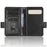 For Google Pixel Fold Phone Cover PU Leather Stand Wallet Imprinted Triangle Cell Phone Case Shell - Black - 4