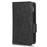 For Google Pixel Fold Phone Cover PU Leather Stand Wallet Imprinted Triangle Cell Phone Case Shell - Black - 6