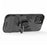 For iPhone 15 Plus Ring Holder Kickstand Protective Cover TPU+PC Phone Case - Black - 4