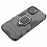 For iPhone 15 Plus Ring Holder Kickstand Protective Cover TPU+PC Phone Case - Black - 6