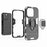 For iPhone 15 Pro Max TPU+PC Drop-proof Phone Case Ring Holder Kickstand Cover - Black - 7