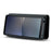 DG.MING Detachable Magnetic Phone Case for Sony Xperia 10 V Shockproof Split Leather Wallet Phone Cover - Black - 3