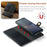 DG.MING Detachable Magnetic Phone Case for Sony Xperia 10 V Shockproof Split Leather Wallet Phone Cover - Black - 5