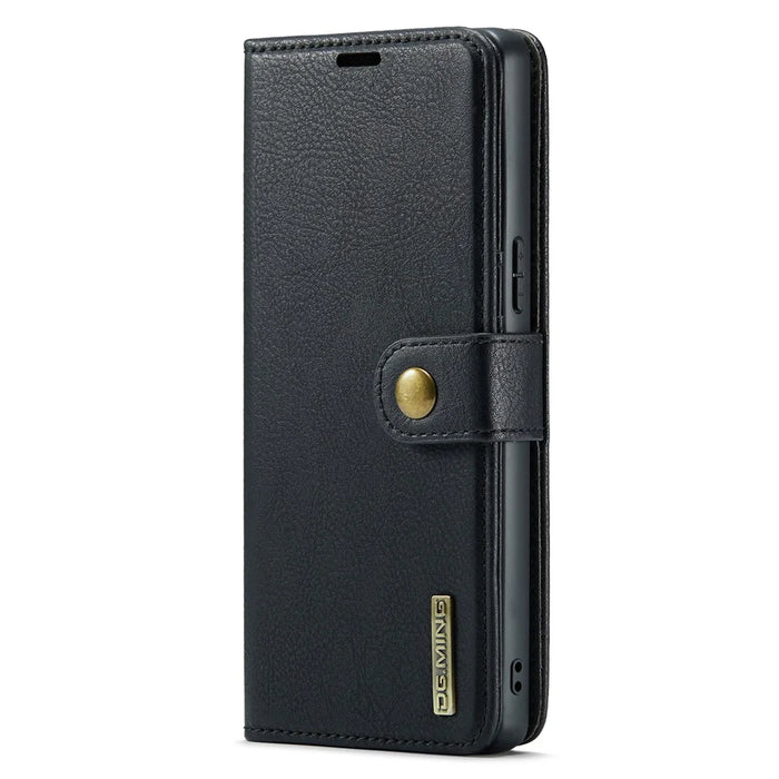 DG.MING Detachable Magnetic Phone Case for Sony Xperia 10 V Shockproof Split Leather Wallet Phone Cover - Black - 7