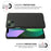 For iPhone 15 Plus Anti-collision Hard PC+Cloth Phone Cover Shell Protective Mobile Phone Case - Black - 5