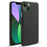 For iPhone 15 Cell Phone Case Shockproof Shell Anti-Dust Cloth+Hard PC Phone Cover - Black - 1