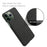 For iPhone 15 Pro Non-Slip Case Cloth+Hard PC Shockproof Shell Protective Phone Cover - Black - 4