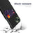 Card Holder Protective Phone Case for iPhone 15 Cloth Texture PU Leather Coated PC Cover - Black - 3