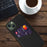 Card Holder Protective Phone Case for iPhone 15 Cloth Texture PU Leather Coated PC Cover - Black - 4