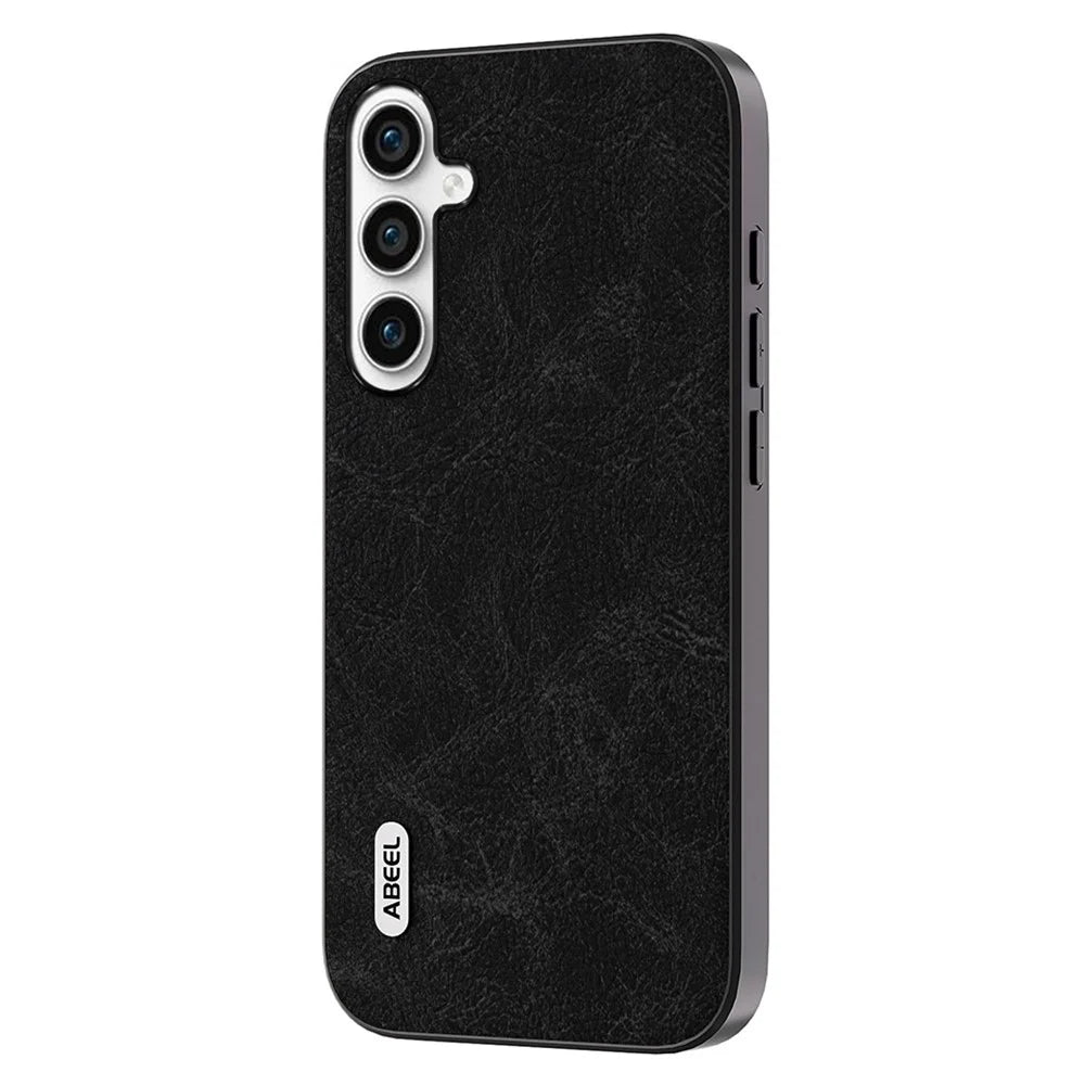 ABEEL For Samsung Galaxy A54 5G Protective Phone Cover Litchi Texture PU Leather+PC+TPU Case - Black - 1
