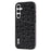 ABEEL For Samsung Galaxy A34 5G Ostrich Texture Case Genuine Cow Leather Coated PC+TPU Phone Cover - Black - 1