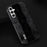 ABEEL For Samsung Galaxy A34 5G Phone Case Slim Genuine Cow Leather Coated PC+TPU Crocodile Texture Cover - Black - 2