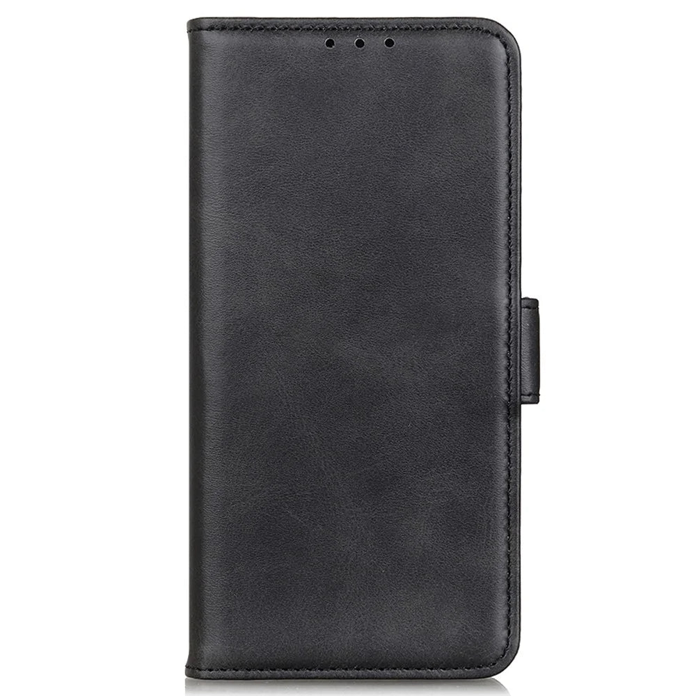 For OnePlus Nord CE3 5G Cowhide Texture Wallet Phone Case PU Leather Phone Stand Cover - Black - 5