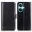 For OnePlus Nord CE3 5G Crazy Horse Texture Cover Wallet PU Leather Stand Cell Phone Case - Black - 1