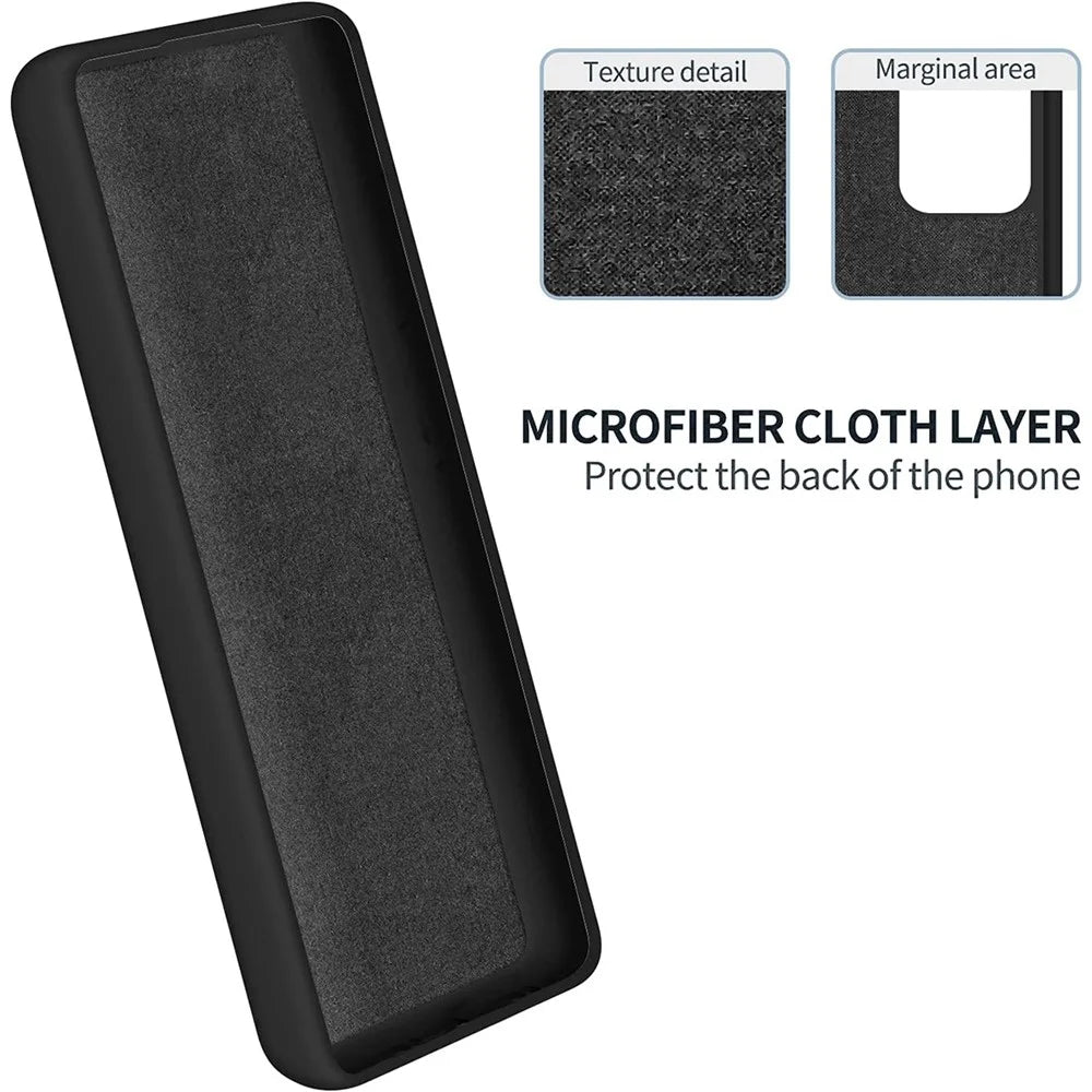 For Samsung Galaxy A25 5G (Global) (161.0 x 76.5 x 8.3mm) Phone Case Liquid Silicone Cover with Strap - Black - 5