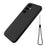 Shockproof Cover for Samsung Galaxy S23 FE , Soft Lining Phone Case Liquid Silicone Shell with Strap - Black - 1