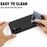 Shockproof Cover for Samsung Galaxy S23 FE , Soft Lining Phone Case Liquid Silicone Shell with Strap - Black - 5