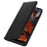 For OnePlus Nord CE3 5G Wallet Case Split Leather Stand Litchi Texture Shockproof Phone Cover - Black - 5
