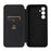 Carbon Fiber Texture Shell for Samsung Galaxy S23 FE , Card Holder Case Phone Leather Stand Cover - Black - 6