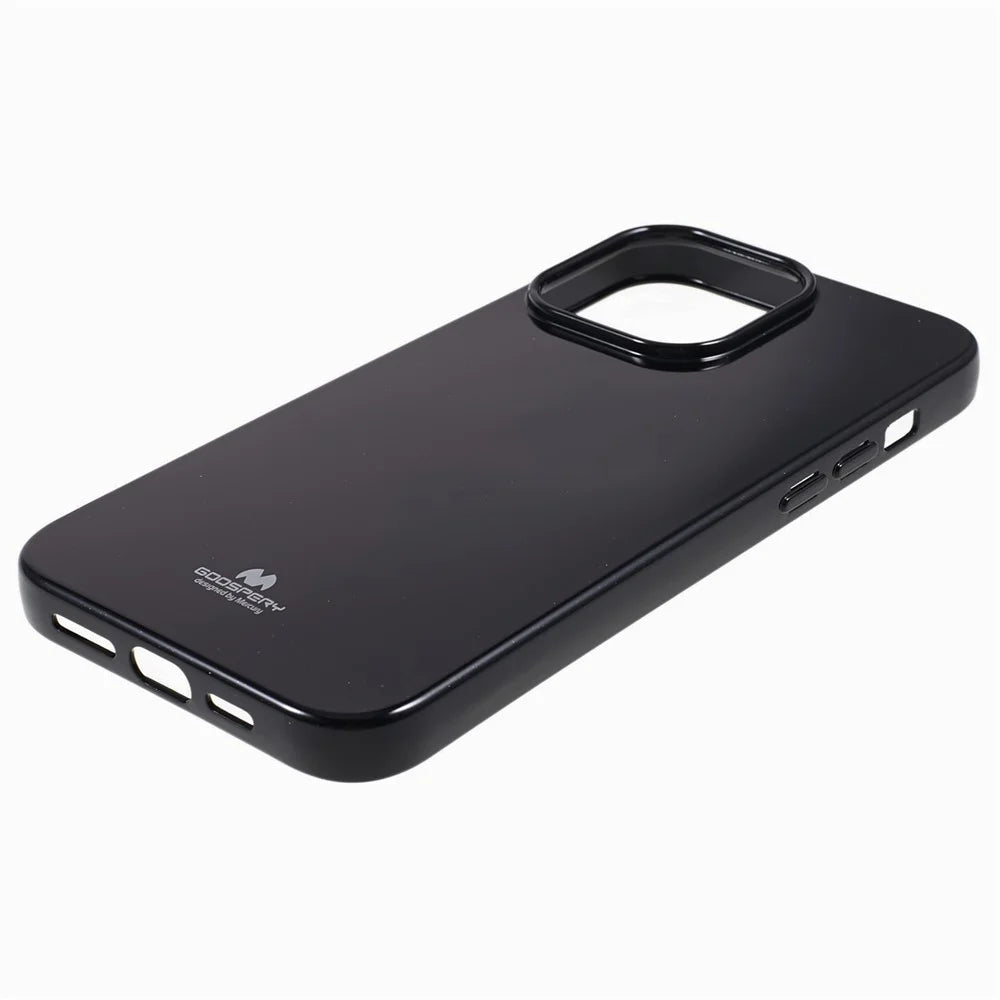 MERCURY GOOSPERY For iPhone 15 Pro Soft TPU Protective Cover Sparkly Glitter Phone Case - Black - 4