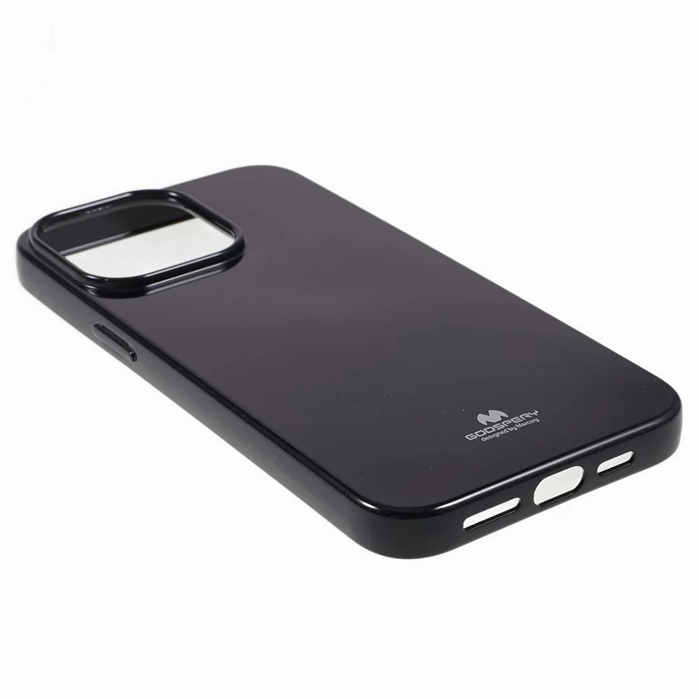 MERCURY GOOSPERY For iPhone 15 Pro Soft TPU Protective Cover Sparkly Glitter Phone Case - Black - 5