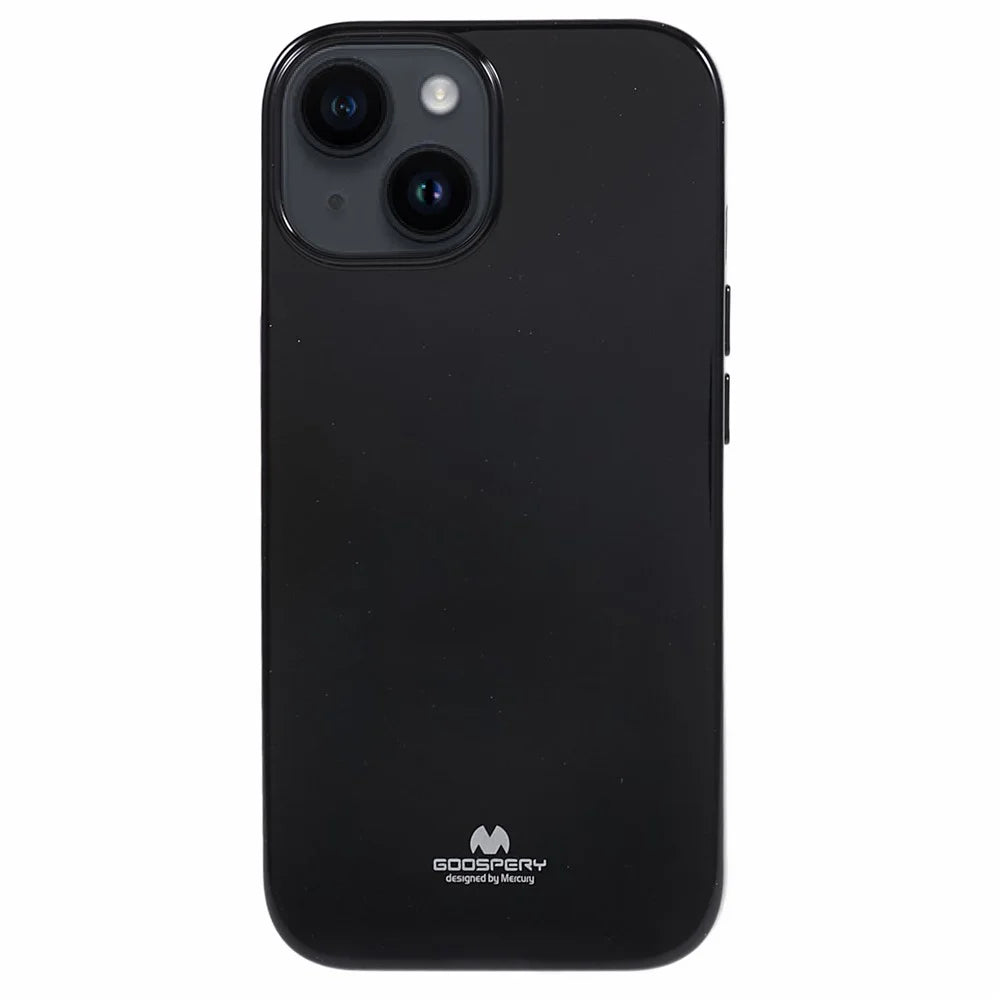 MERCURY GOOSPERY For iPhone 15 Soft TPU Anti-scratch Cover Glitter Design Phone Case - Black - 1