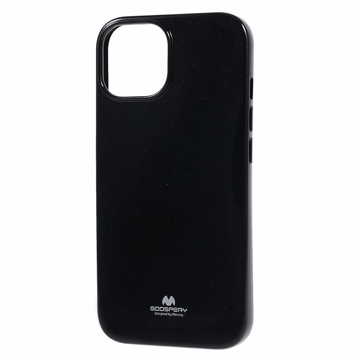 MERCURY GOOSPERY For iPhone 15 Soft TPU Anti-scratch Cover Glitter Design Phone Case - Black - 3