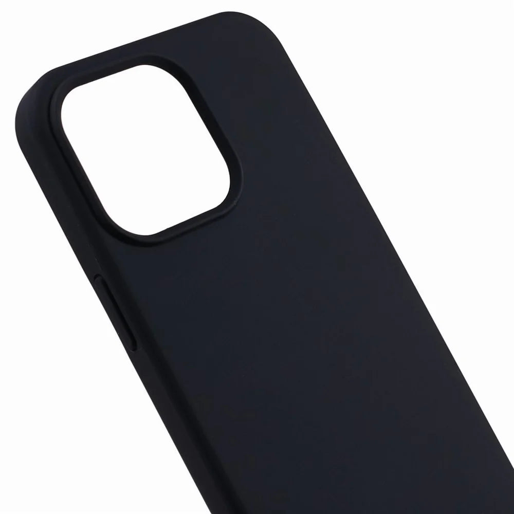 MERCURY GOOSPERY For iPhone 15 Pro Max Liquid Silicone Phone Case Soft Anti-Scratch Lining Phone Cover - Black - 7