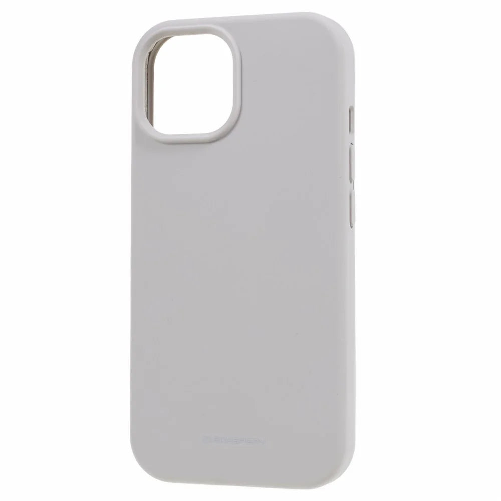 MERCURY GOOSPERY For iPhone 15 Plus Liquid Silicone Protective Case Anti-scratch Phone Cover - Beige - 3