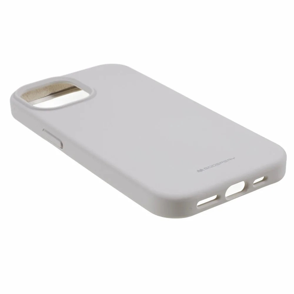 MERCURY GOOSPERY For iPhone 15 Plus Liquid Silicone Protective Case Anti-scratch Phone Cover - Beige - 5